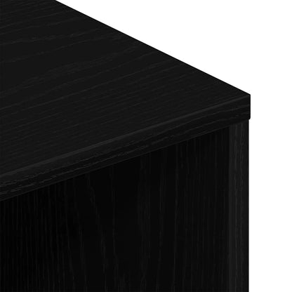 vidaXL TV Cabinet Black Oak 100x40x40 cm Engineered Wood
