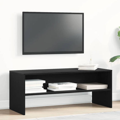 vidaXL TV Cabinet Black Oak 100x40x40 cm Engineered Wood