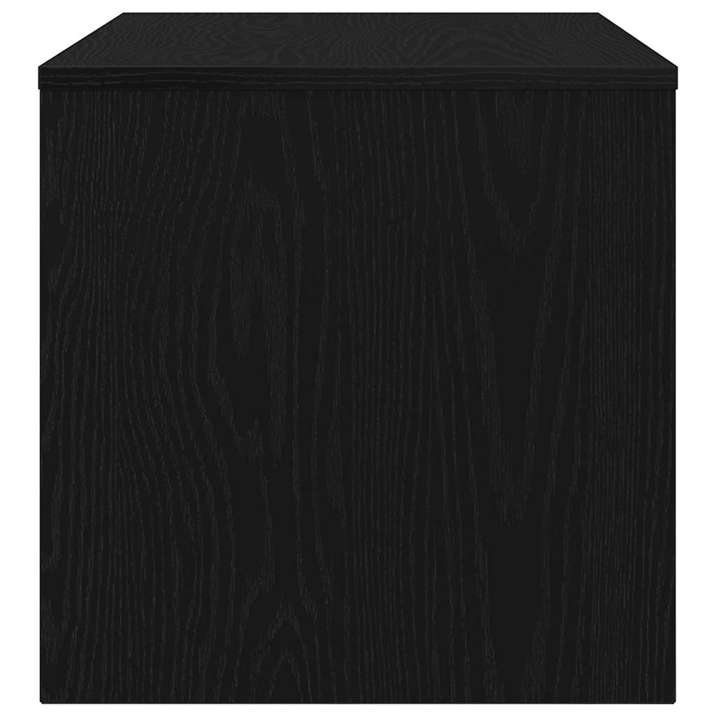vidaXL TV Cabinet Black Oak 80x40x40 cm Engineered Wood