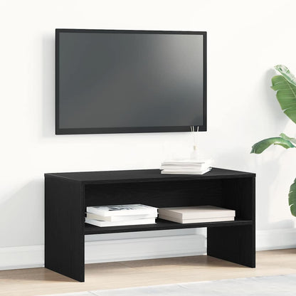 vidaXL TV Cabinet Black Oak 80x40x40 cm Engineered Wood