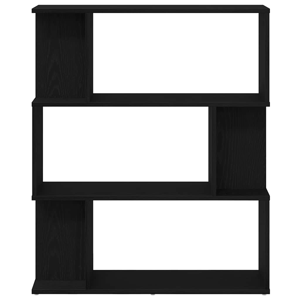vidaXL Bookcase Black Oak 80x24x96 cm Engineered Wood