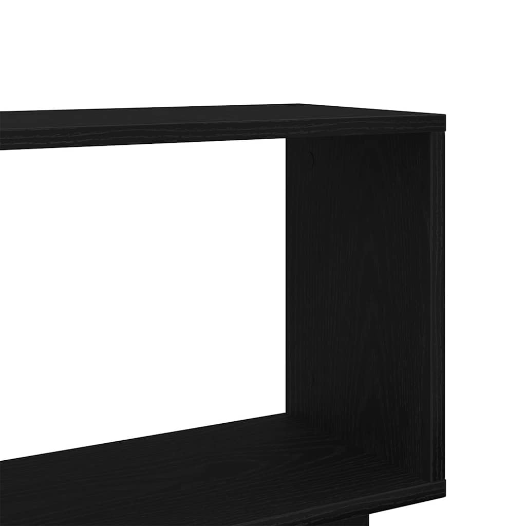 vidaXL Bookcase Black Oak 80x24x96 cm Engineered Wood