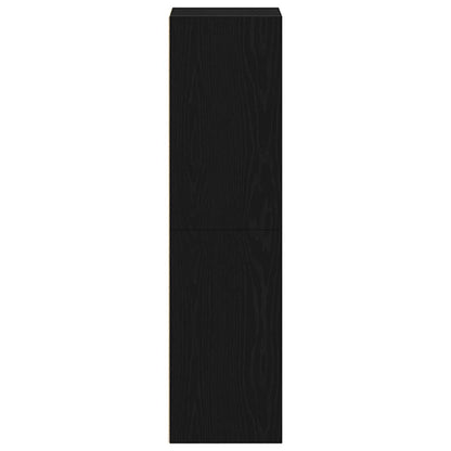 vidaXL Bookcase Black Oak 36x30x114 cm Engineered Wood