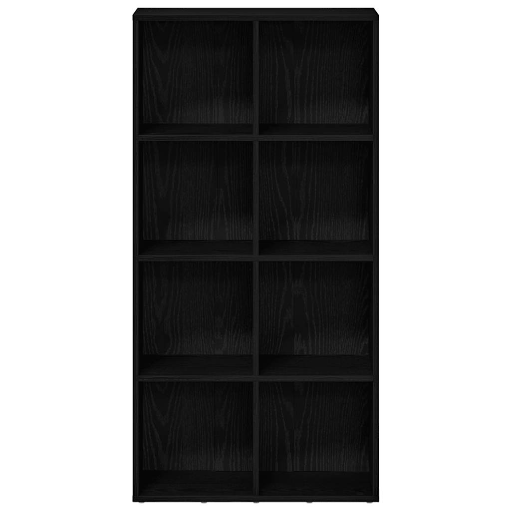 vidaXL Bookcase Black Oak 66x30x130 cm Engineered Wood