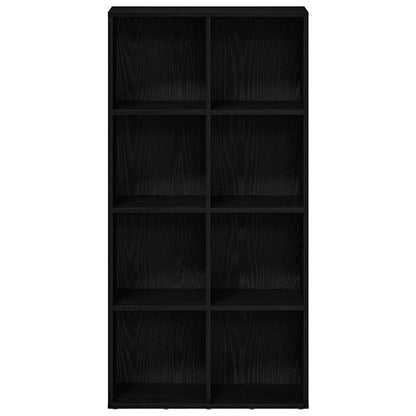 vidaXL Bookcase Black Oak 66x30x130 cm Engineered Wood