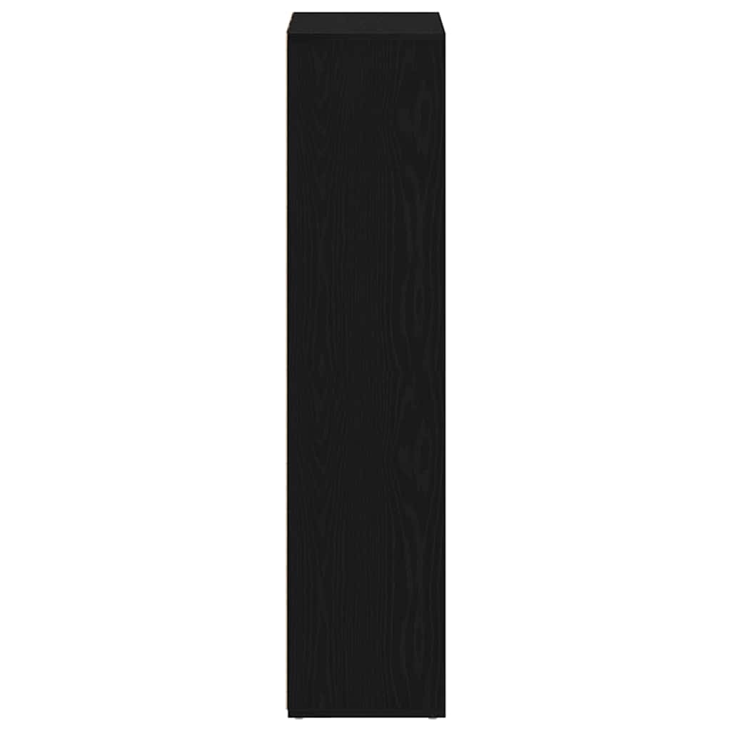 vidaXL Bookcase Black Oak 66x30x130 cm Engineered Wood