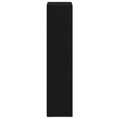 vidaXL Bookcase Black Oak 66x30x130 cm Engineered Wood