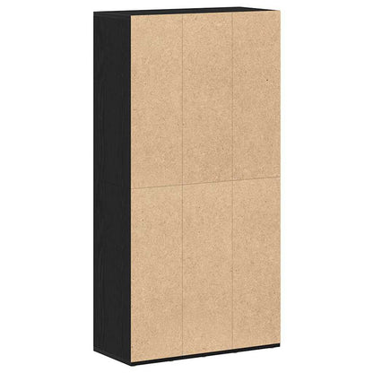 vidaXL Bookcase Black Oak 66x30x130 cm Engineered Wood