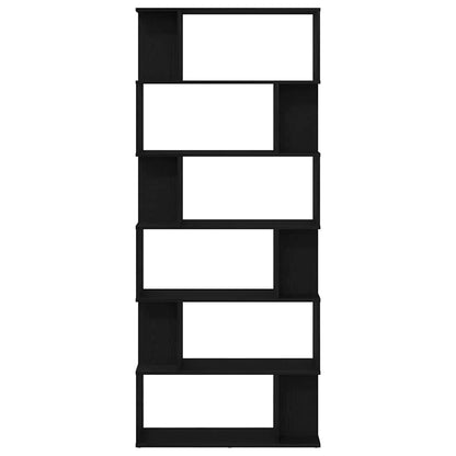vidaXL Bookcase Black Oak 80x24x190,5 cm Engineered Wood