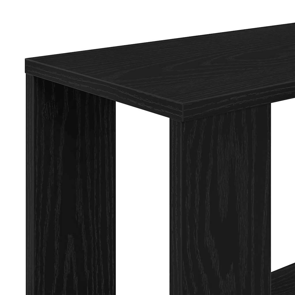vidaXL Book Cabinet/Room Divider Black Oak 45x24x159 cm Engineered Wood