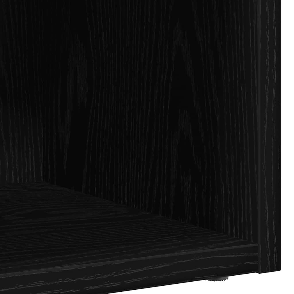vidaXL LP Storage Box Black Oak 71x34x36 cm Engineered Wood