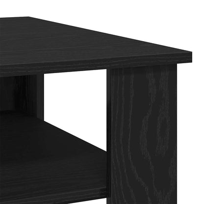 vidaXL Coffee Table Black Oak 60 x 60 x 42 cm Engineered Wood