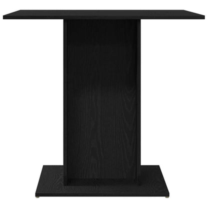 vidaXL Dining Table Black Oak 80x80x75 cm Engineered Wood