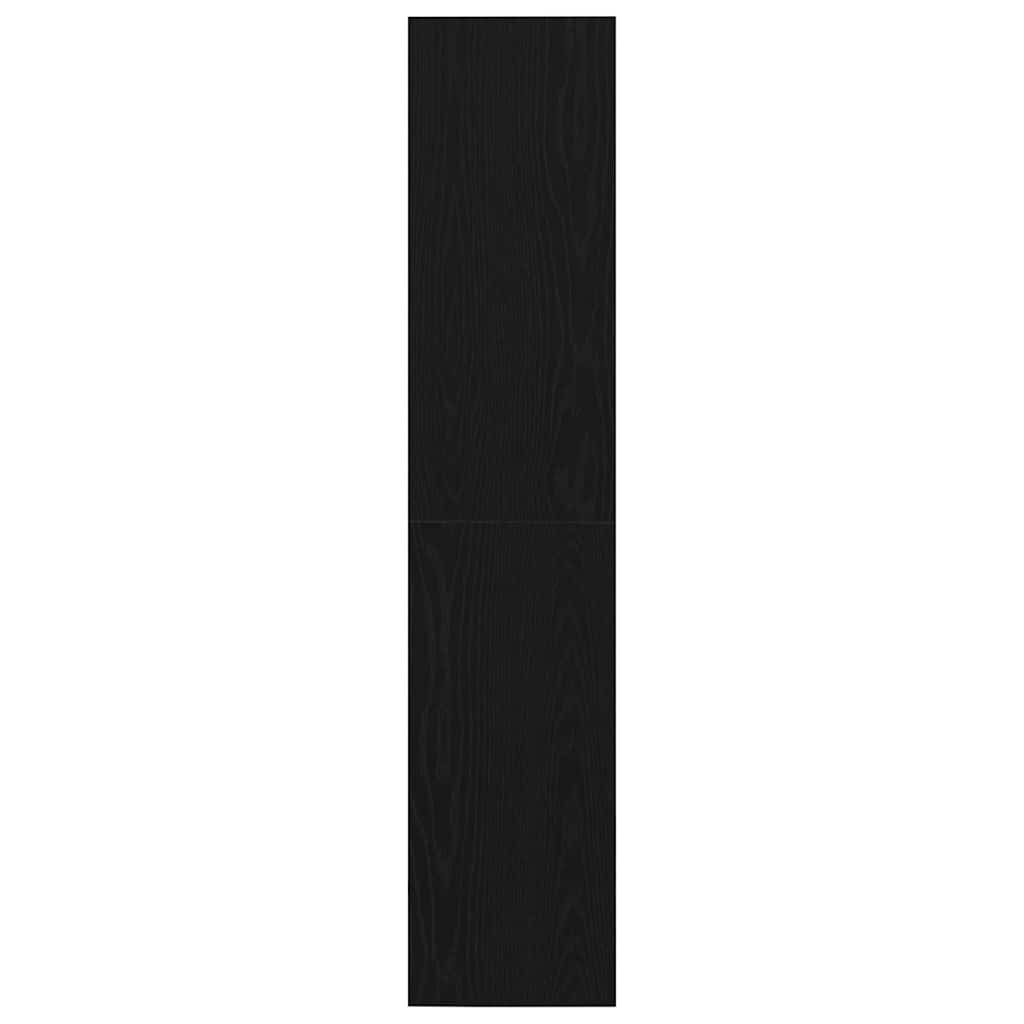 vidaXL Book Cabinet Black Oak 143 x 30 x 36 cm Engineered Wood