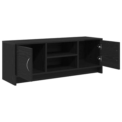 vidaXL TV Cabinet Black Oak 102x30x37.5 cm Engineered Wood