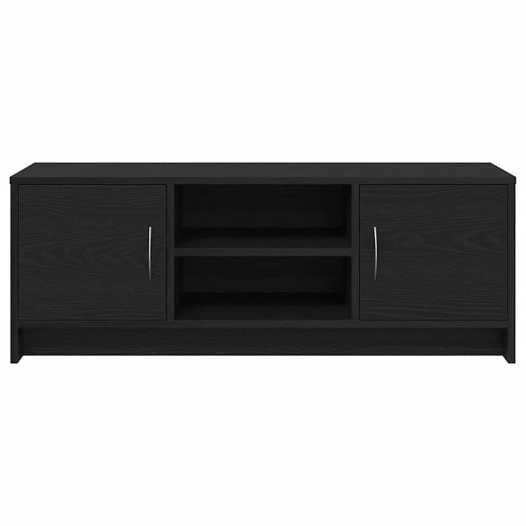 vidaXL TV Cabinet Black Oak 102x30x37.5 cm Engineered Wood