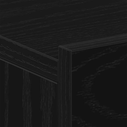vidaXL Floating Nightstand Black Oak 40x32x15 cm Engineered Wood
