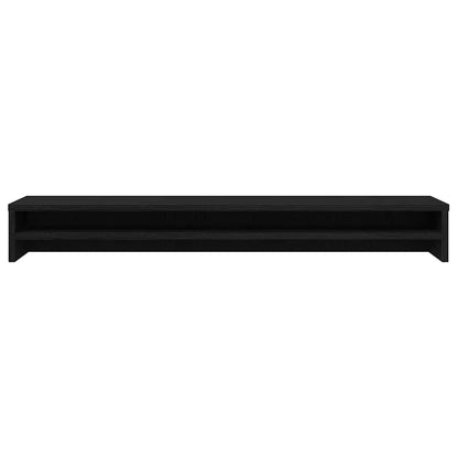 vidaXL Monitor Stand Black Oak 100x24x13 cm Engineered Wood