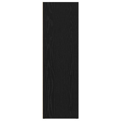 vidaXL Book Cabinet Black Oak 66x30x98 cm Engineered Wood