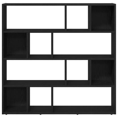 vidaXL Book Cabinet/Room Divider Black Oak 105x24x102 cm