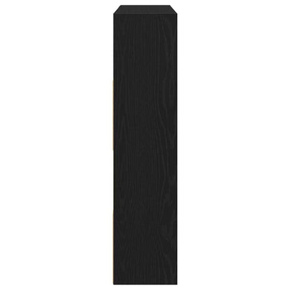 vidaXL Book Cabinet/Room Divider Black Oak 105x24x102 cm