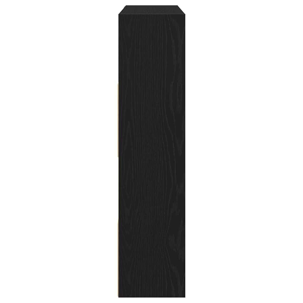 vidaXL Book Cabinet/Room Divider Black Oak 105x24x102 cm