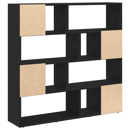 vidaXL Book Cabinet/Room Divider Black Oak 105x24x102 cm