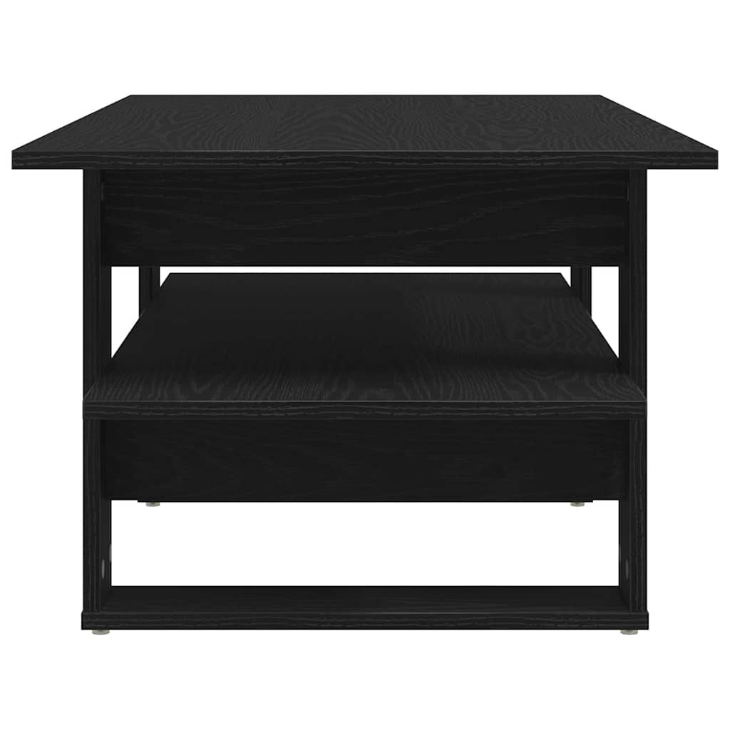 vidaXL Coffee Table Black Oak 102 x 55 x 42 cm Engineered Wood