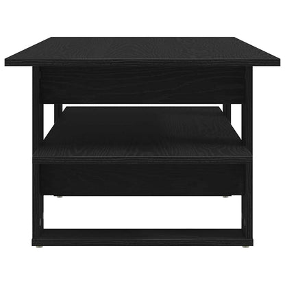 vidaXL Coffee Table Black Oak 102 x 55 x 42 cm Engineered Wood
