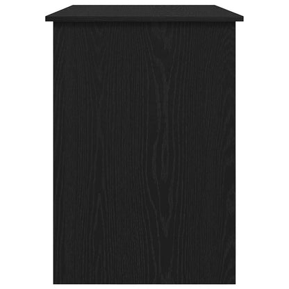 vidaXL Desk Black Oak 100x55x75 cm Engineered Wood