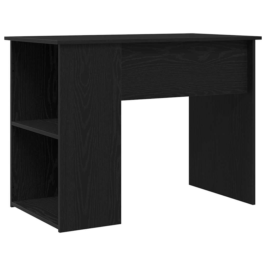 vidaXL Desk Black Oak 100x55x75 cm Engineered Wood