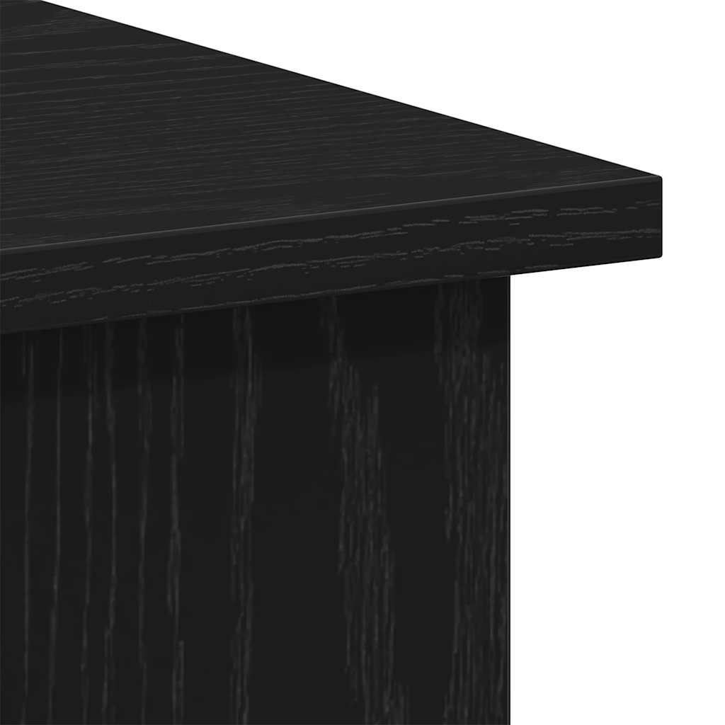 vidaXL Desk Black Oak 100x55x75 cm Engineered Wood