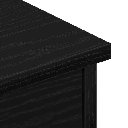 vidaXL Wall Cabinet Black Oak 60 x 26 x 18.5 cm Engineered Wood