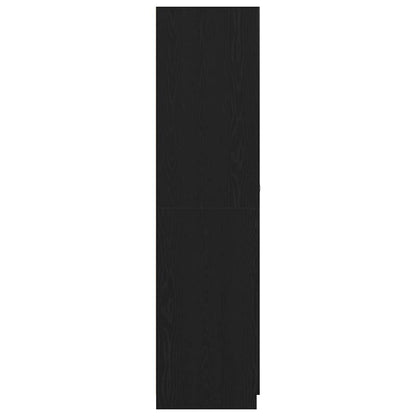 vidaXL Wardrobe Black Oak 90 x 52 x 200 cm Engineered Wood