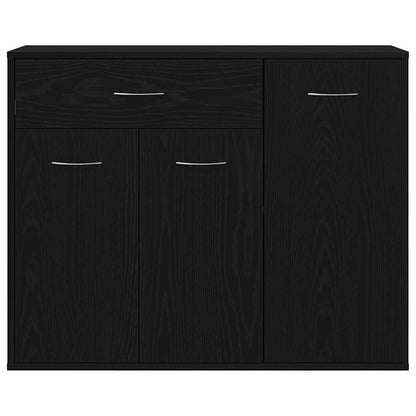 vidaXL Sideboard Black Oak 88x30x70 cm Engineered Wood