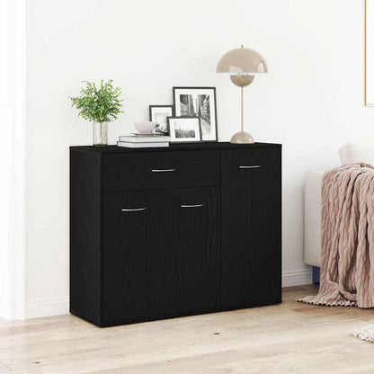 vidaXL Sideboard Black Oak 88x30x70 cm Engineered Wood