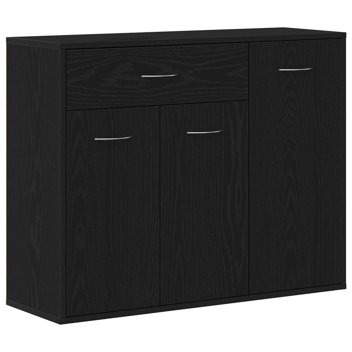 vidaXL Sideboard Black Oak 88x30x70 cm Engineered Wood