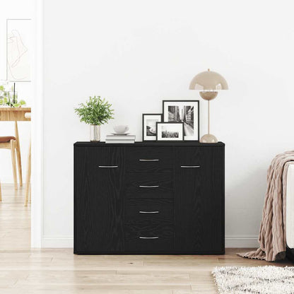 vidaXL Sideboard Black Oak 88x30x64 cm Engineered Wood