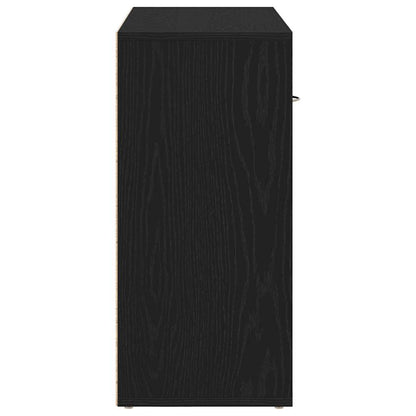vidaXL Sideboard Black Oak 88x30x64 cm Engineered Wood