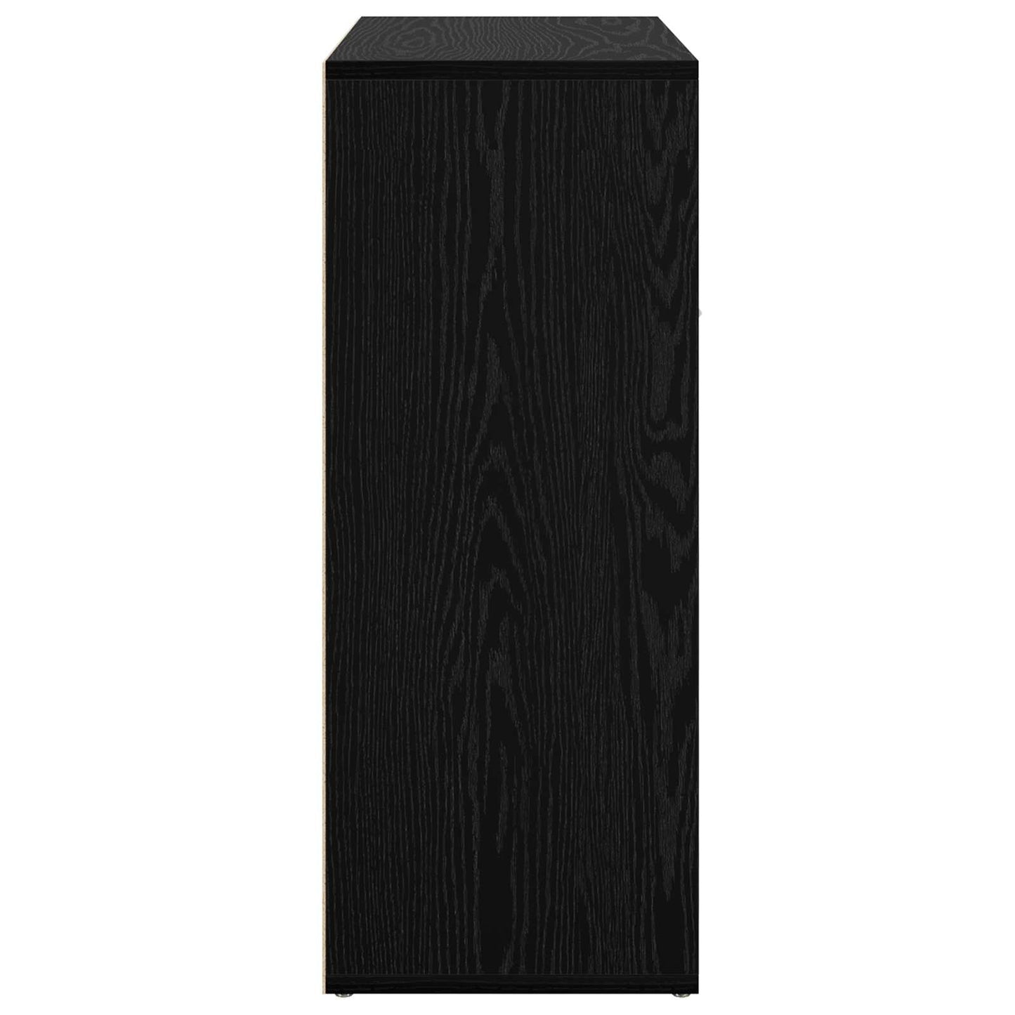 vidaXL Sideboard with Drawer Black Oak 60 x 30 x 75 cm Engineered Wood