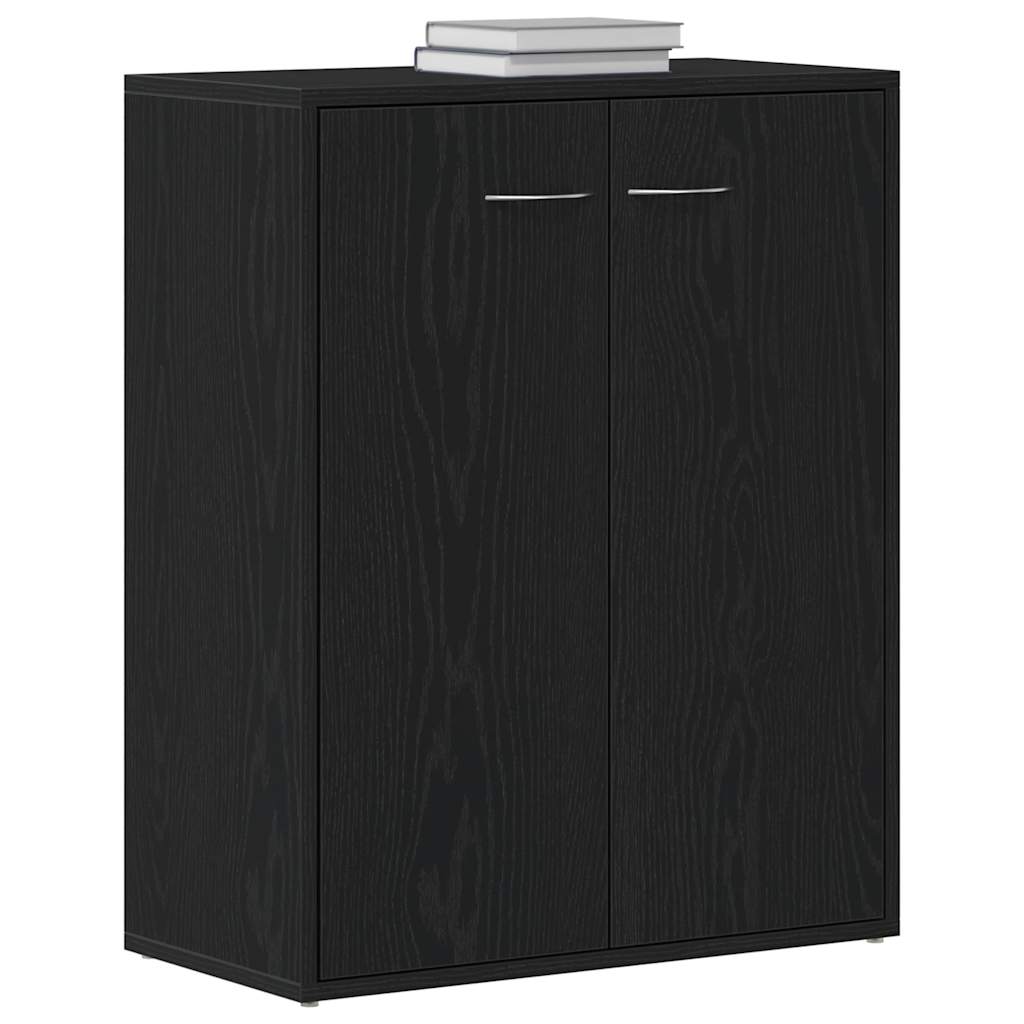 vidaXL Sideboard Black Oak 60x30x75 cm Engineered Wood