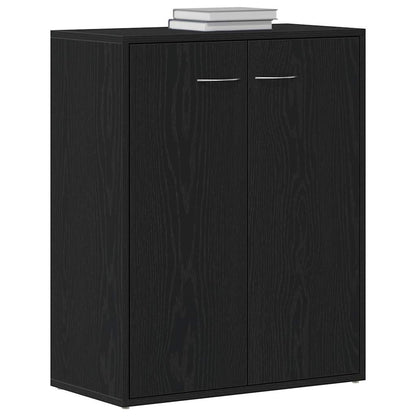 vidaXL Sideboard Black Oak 60x30x75 cm Engineered Wood