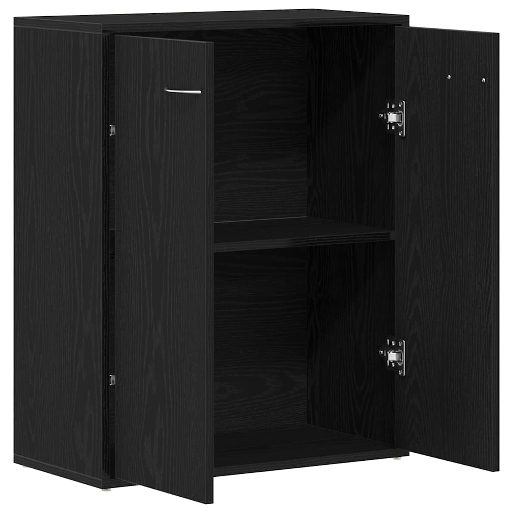 vidaXL Sideboard Black Oak 60x30x75 cm Engineered Wood