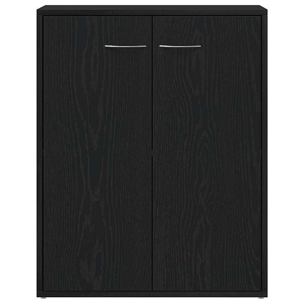 vidaXL Sideboard Black Oak 60x30x75 cm Engineered Wood