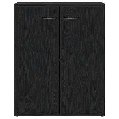 vidaXL Sideboard Black Oak 60x30x75 cm Engineered Wood