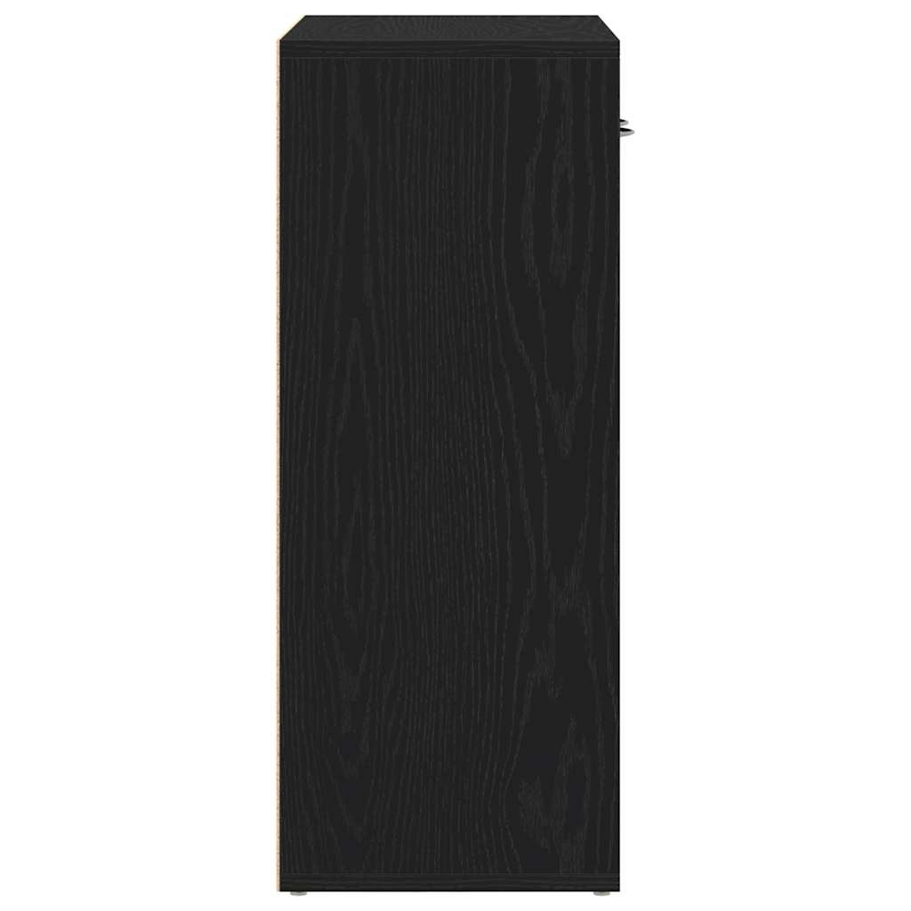 vidaXL Sideboard Black Oak 60x30x75 cm Engineered Wood
