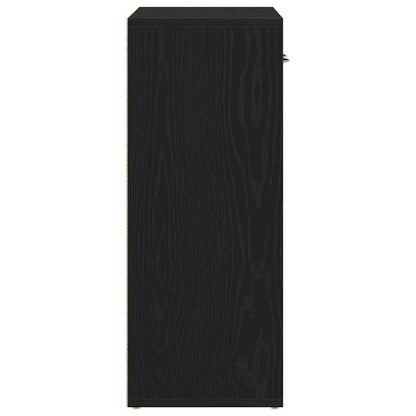 vidaXL Sideboard Black Oak 60x30x75 cm Engineered Wood
