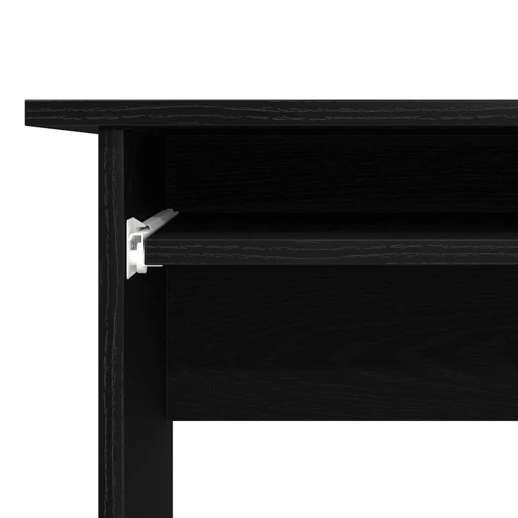 vidaXL Corner Desk Black Oak 120 x 140 x 75 cm Engineered Wood