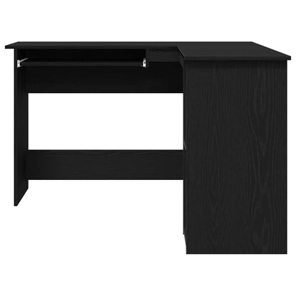 vidaXL Corner Desk Black Oak 120 x 140 x 75 cm Engineered Wood