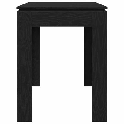 vidaXL Dining Table Black Oak 120x60x76 cm Engineered Wood